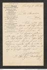 Nachlass Franz Steindachner, Brief von J. F. G. Umlauf an Franz Steindachner (19.02.1884), Inv.Nr. 554.03, Seite 1